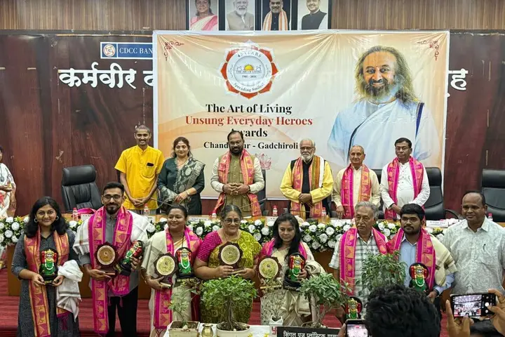 Award function — Chandrapur, Maharashtra